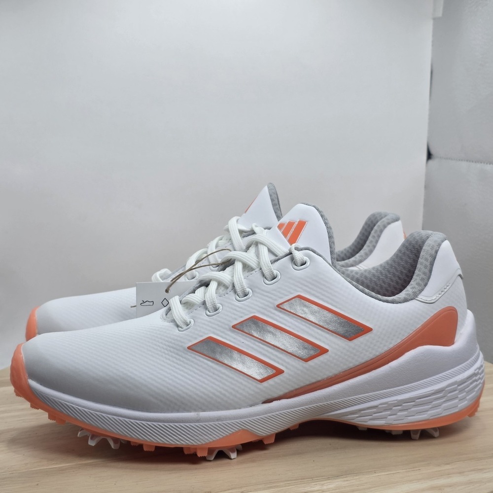 Women's Size‎ 7 Adidas ZG23 Golf Shoes Size 8.5 White Coral Orange |GZ2176|